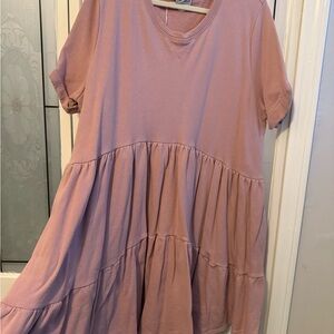 Arula Blush Mini Sweatshirt Dress